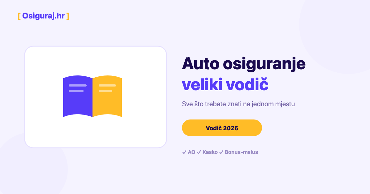Auto osiguranje u Hrvatskoj 2026 — kompletni vodič